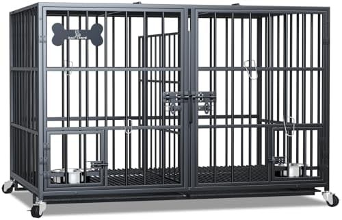 Metal 48 inch indoor two dog crate