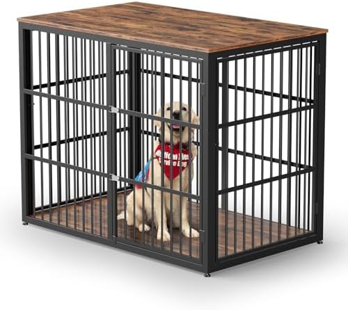 Three door furniture style dog kennel 48 inch