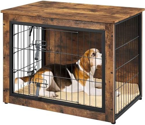 Yaheetech 32 inch wooden dog crate furniture