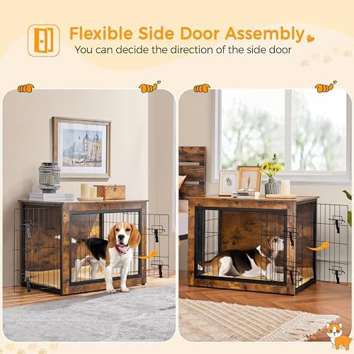 Yaheetech 32 inch wooden dog crate furniture — photo 5