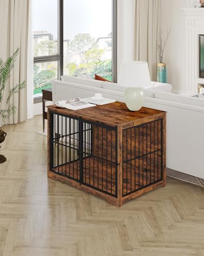 Extra large indoor dog kennel with barn door — photo 3