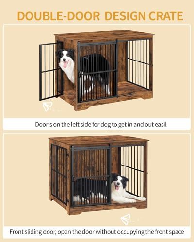 Extra large indoor dog kennel with barn door — photo 4
