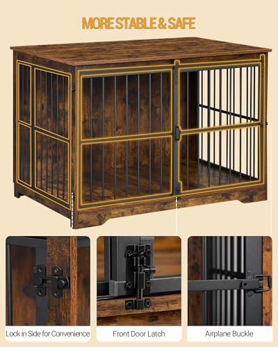 Extra large indoor dog kennel with barn door — photo 5