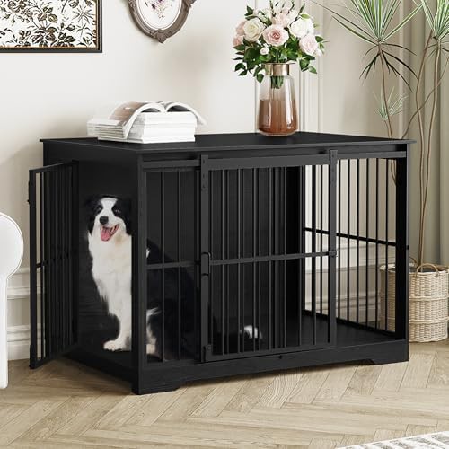 XL sliding door furniture style dog crate
