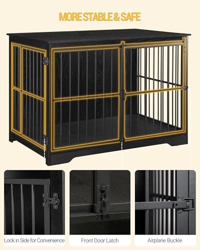 XL sliding door furniture style dog crate — photo 5