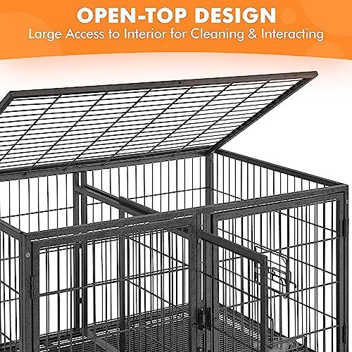 Yaheetech 42.5 inch stackable rolling dog cage — photo 5