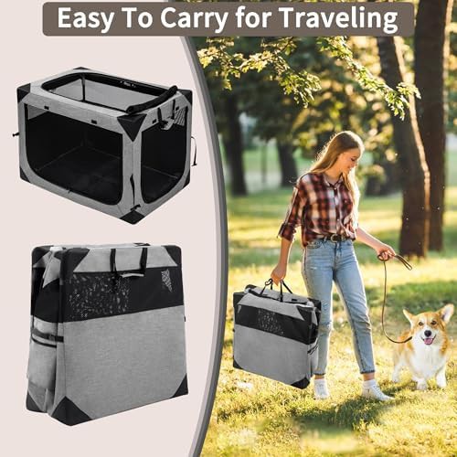 Collapsible soft travel kennel for medium dogs — photo 5