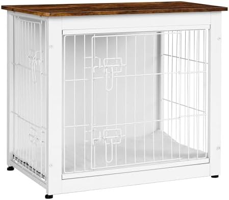 27 inch indoor wooden dog crate table