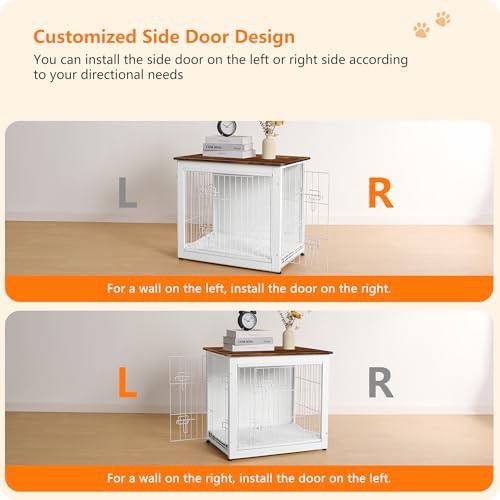 27 inch indoor wooden dog crate table — photo 4