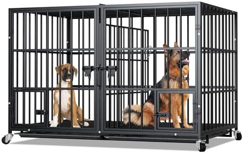48 inch heavy duty dog crate with divider
