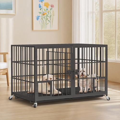 48 inch heavy duty dog crate with divider — photo 4