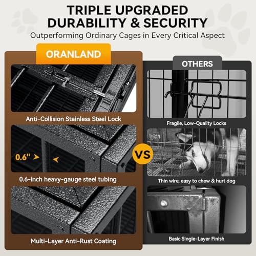 Heavy duty steel dog crate 48 inch — photo 3