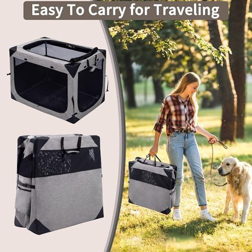Large foldable soft kennel for outdoor use — photo 3
