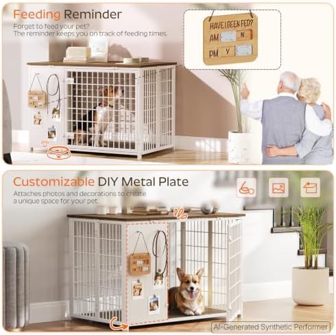 Foldable dog crate with DIY frame and hooks — photo 3