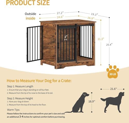 Compact Indoor Kennel with Sliding Door — photo 3