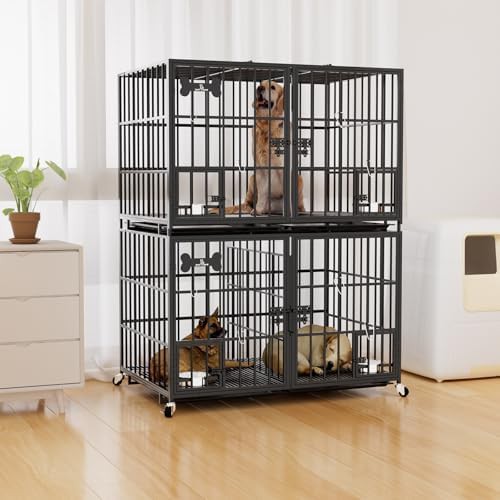 Stackable 42 inch heavy duty four dog kennel — photo 4