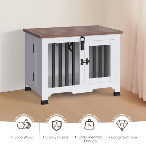 Wooden foldable white end table crate — photo 3