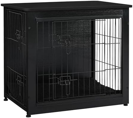 27 inch wood double door dog kennel
