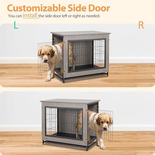 Grey furniture crate with removable tray — photo 4