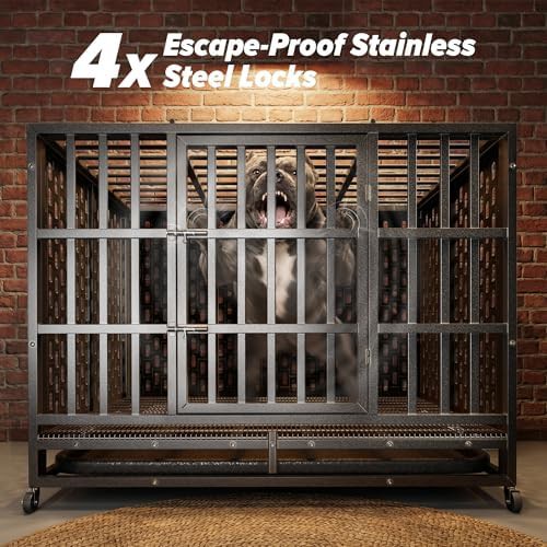 48 inch high anxiety steel kennel — photo 4
