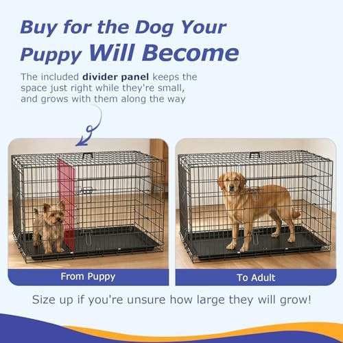 Extra large foldable metal dog cage — photo 3