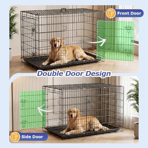 Extra large foldable metal dog cage — photo 4