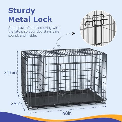 Extra large foldable metal dog cage — photo 5