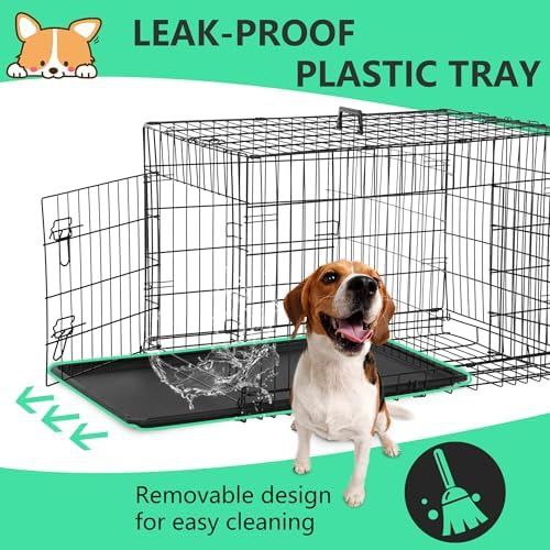 Small double door wire kennel — photo 4