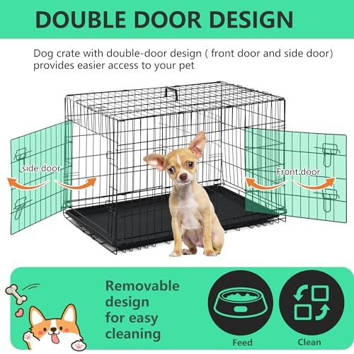 Small double door wire kennel — photo 5