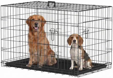 Large folding wire puppy crate