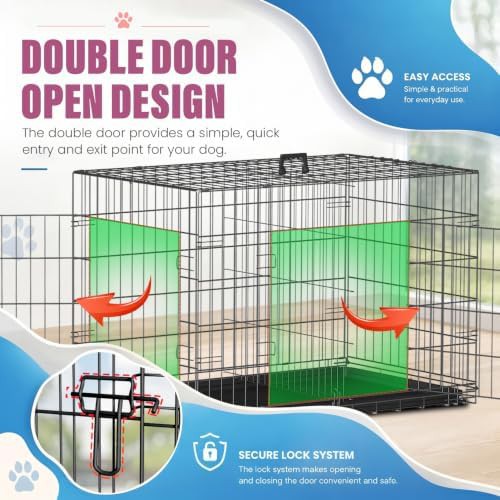 Large folding wire puppy crate — photo 3