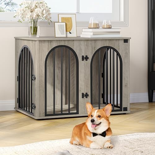 Heavy Duty Steel Furniture Dog Crate — photo 3