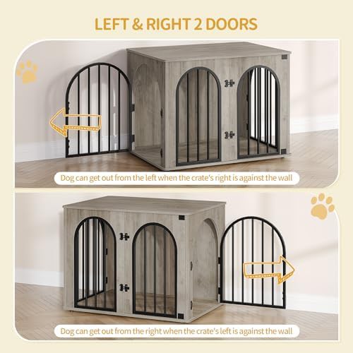 Heavy Duty Steel Furniture Dog Crate — photo 4