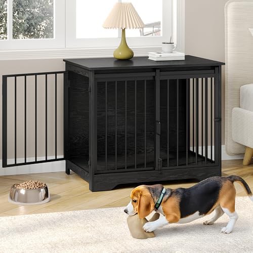 Escape proof medium dog kennel with sliding door