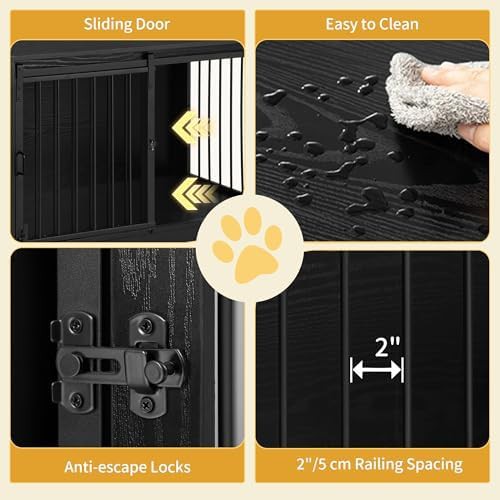 Escape proof medium dog kennel with sliding door — photo 5