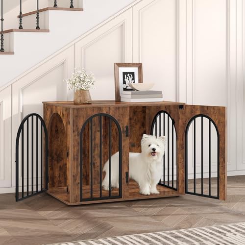 Small medium wooden furniture style dog kennel — photo 3