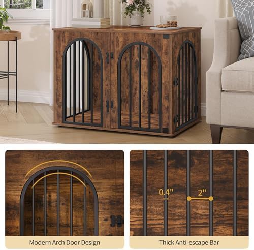Small medium wooden furniture style dog kennel — photo 5