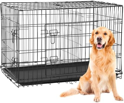 Black metal wire single door 42 inch