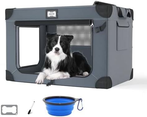 Three Door Soft Collapsible Travel Crate