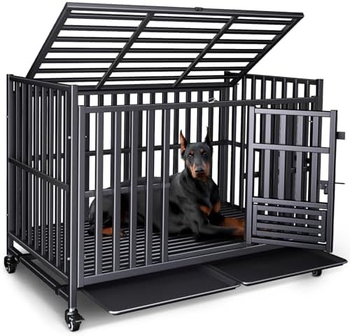 Indestructible Steel 49 Inch Large Dog Cage