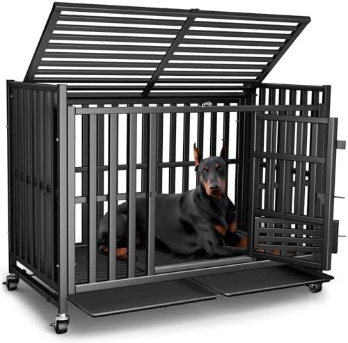 Chew Proof Metal 42 Inch Dog Crate
