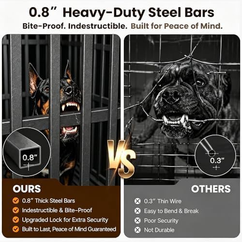 Chew Proof Metal 42 Inch Dog Crate — photo 3