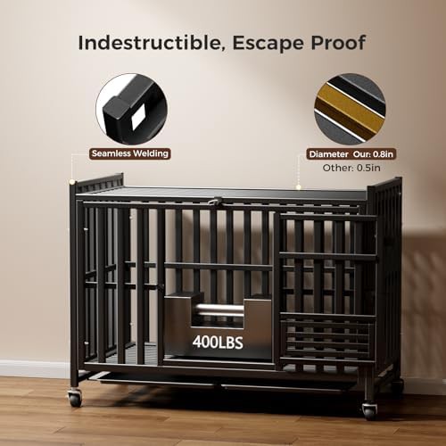 Chew Proof Metal 42 Inch Dog Crate — photo 4