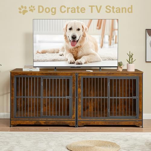Stackable Double Dog Crate with Divider — photo 5