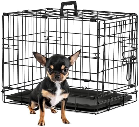 Black metal wire single door 18 inch