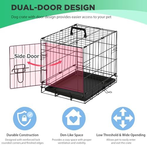 Black metal wire single door 18 inch — photo 3