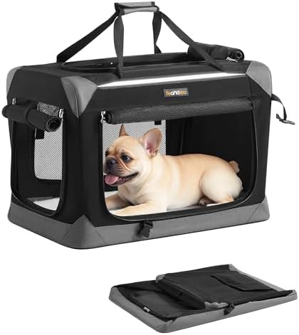 Collapsible travel mesh 24 inch dog crate