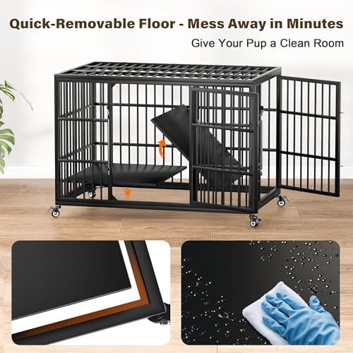 Heavy duty steel XXL metal kennel — photo 3