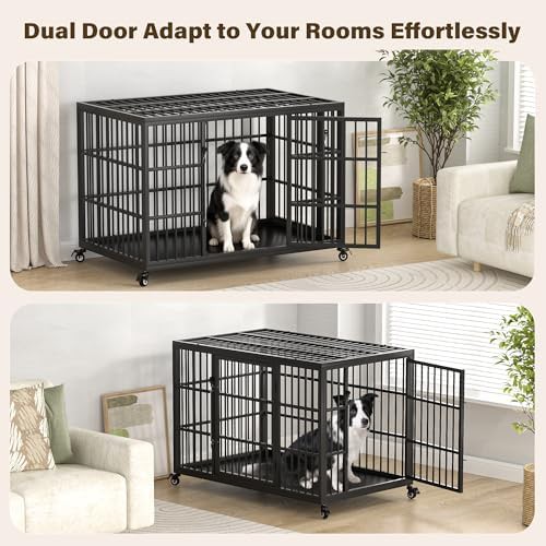 Heavy duty steel XXL metal kennel — photo 4