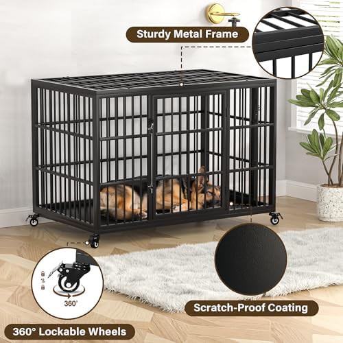 Heavy duty steel XXL metal kennel — photo 5